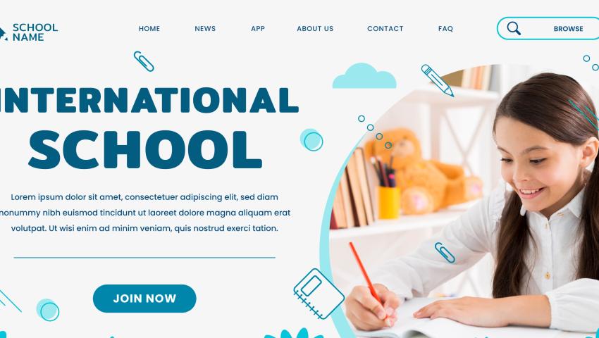 high school website