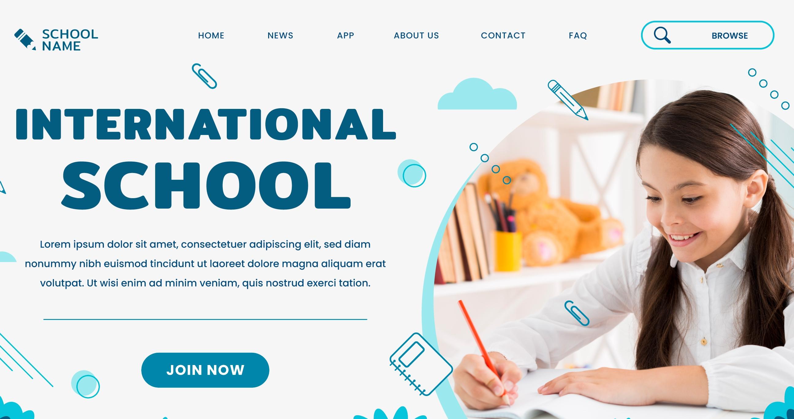 high school website