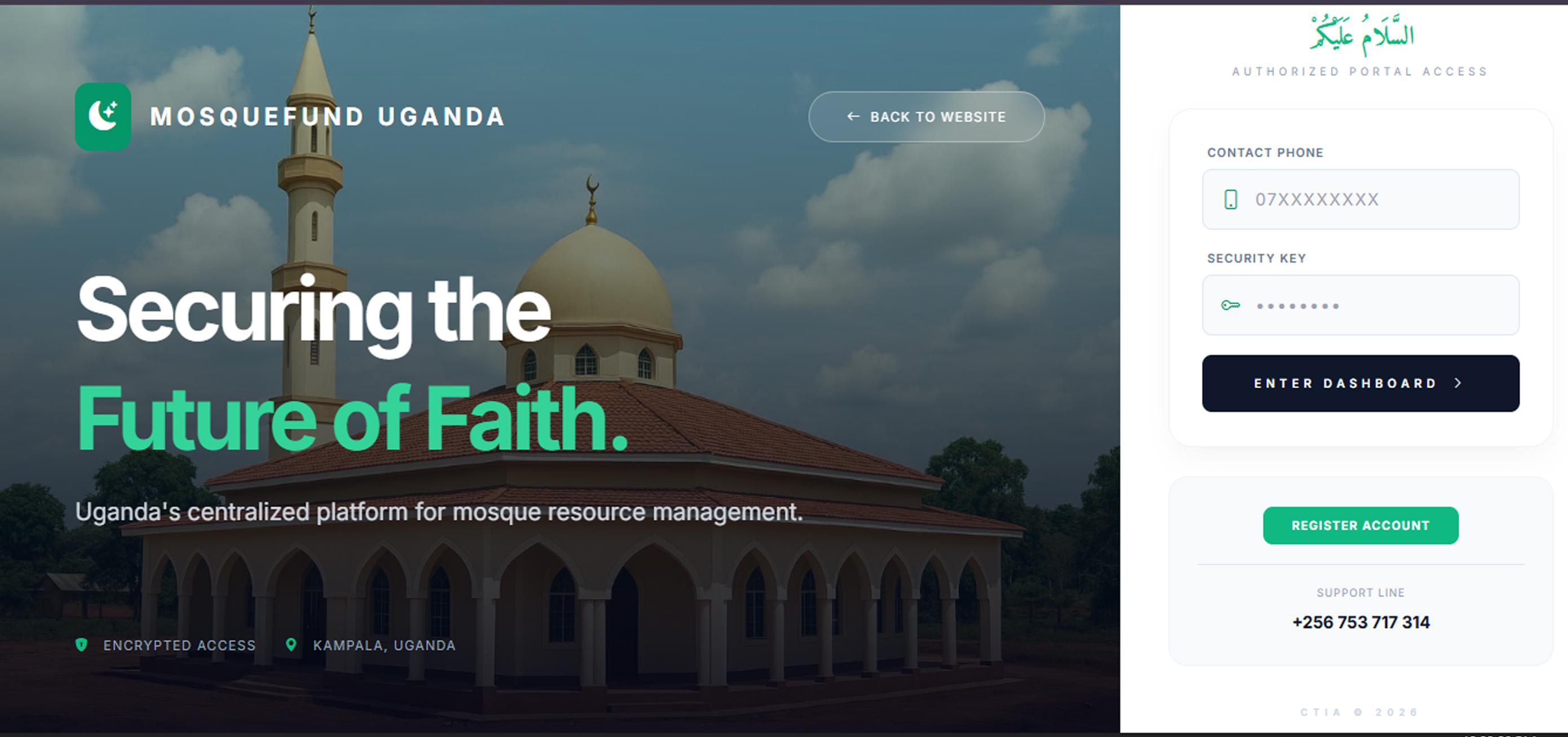 Mosque fund uganda system